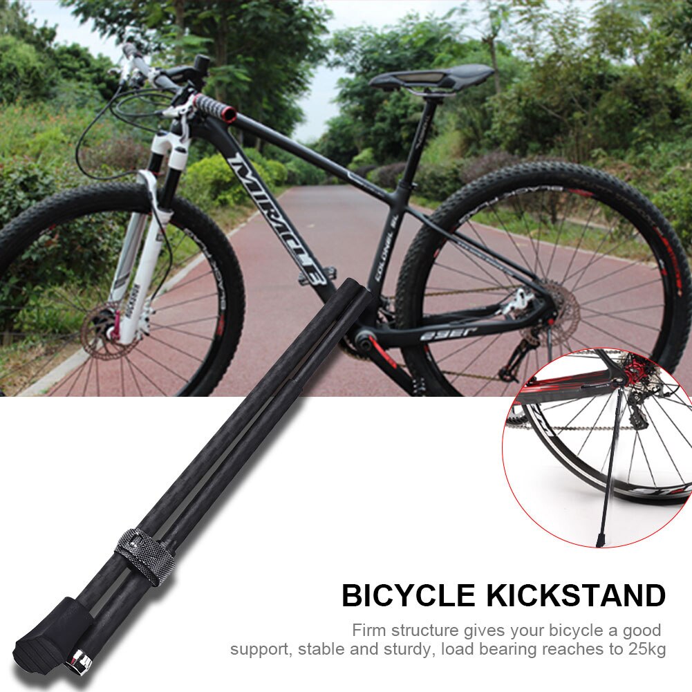 Qualified Carbon Fiber Bicycle Kickstand Bike Lightweight Quick Release Stand Rack Easy Mounting For Mountain And Road Bikes