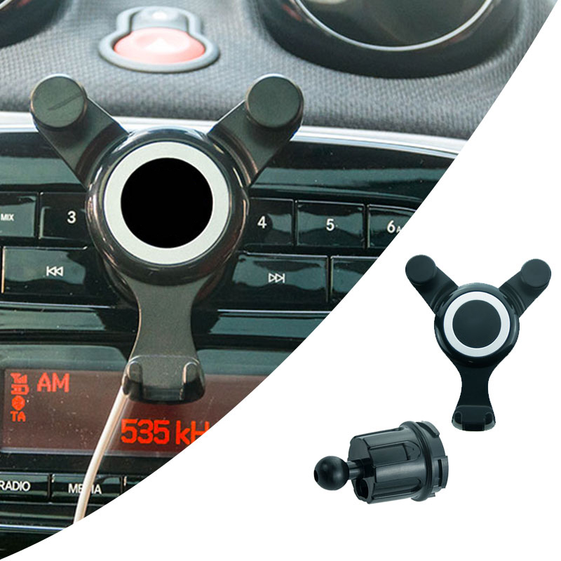 Supporto per telefono per auto Staffa mobile a gravità per Mercedes Smart 453 Fortwo Forfour interno Supporto di ricarica: Black
