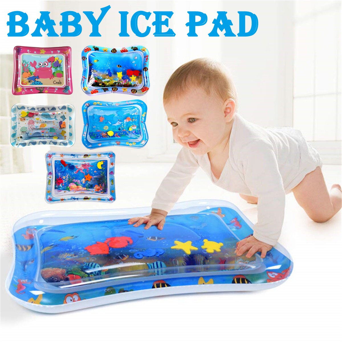5 soorten watermat baby pvc opblaasbaar geklopt kussen baby waterkussen baby speelmat peuter grappig klopkussen speelgoed
