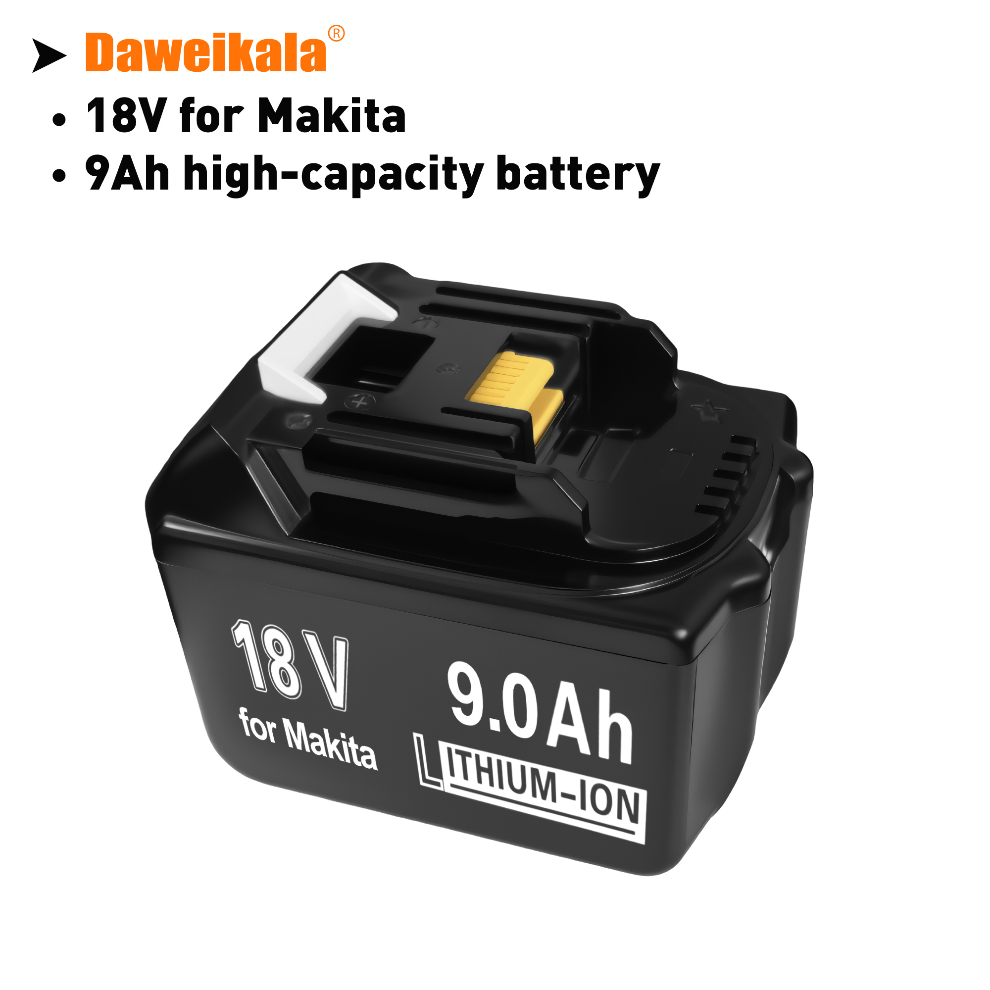 Per makita originale 18v 9ah batterie ricaricabili agli ioni di litio batterie di ricambio durata maggiore per  bl1850 bl1860b bl1830 bl1840