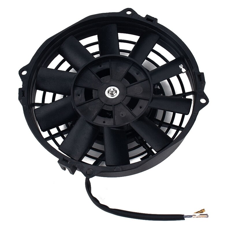 -Universal High Performance 12V Slim Electric Cooling Radiator Fan with Fan Mounting Kit 14 Inch