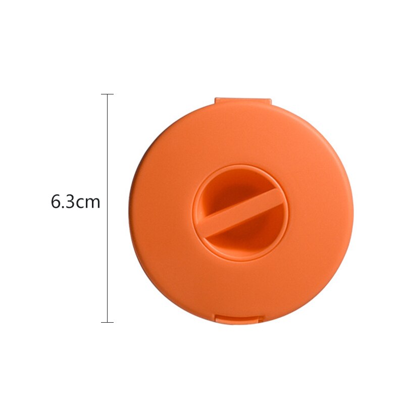 Kabelbeholder rund trådbinder boks bærbar telefon datakabel opbevaringsboks etui usb oplader holder ledningsboks: Orange