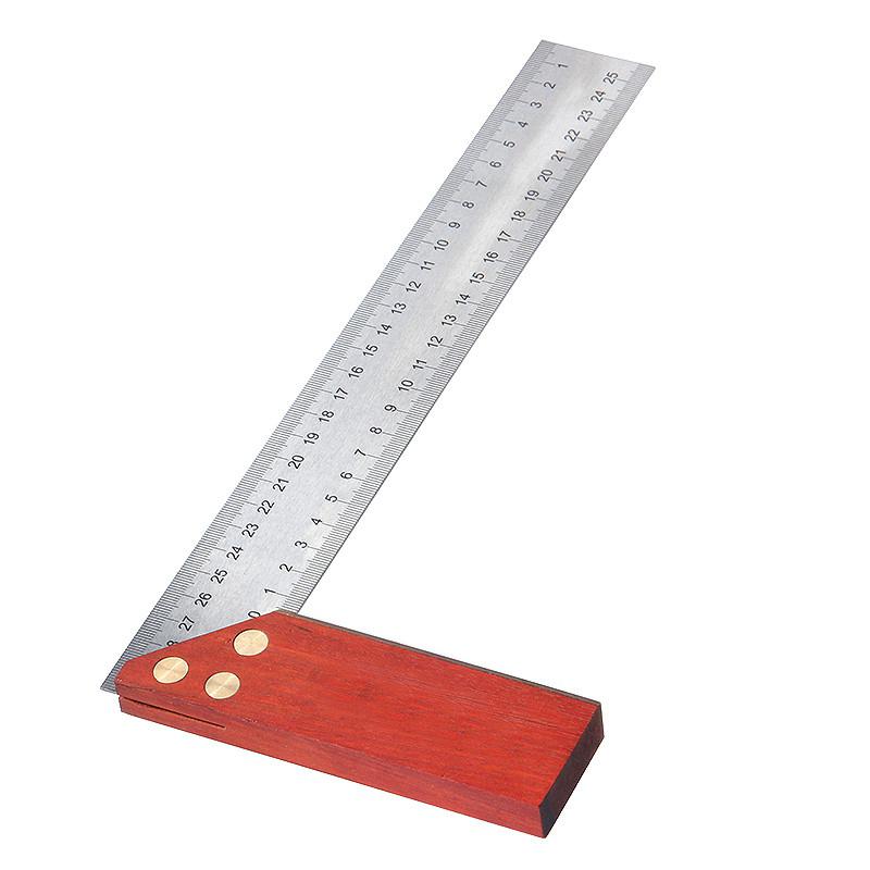 Litake 90 Grad Winkel Lineal 300mm Edelstahl Metrische Kennzeichnung Messgerät Holz Basis Holzbearbeitung Platz
