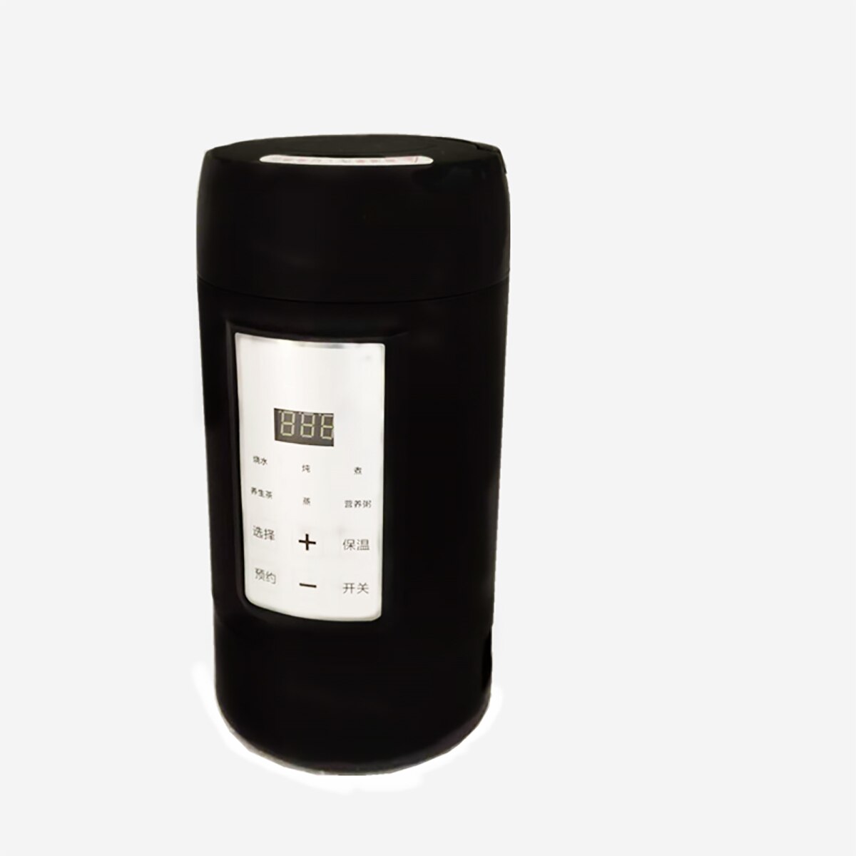 700ML 400W szybko wrzący czajnik wodny podróż na wolnym powietrzu czajnik elektryczny wielofunkcyjny izolowany czajnik z regulacją temperatury: czarny