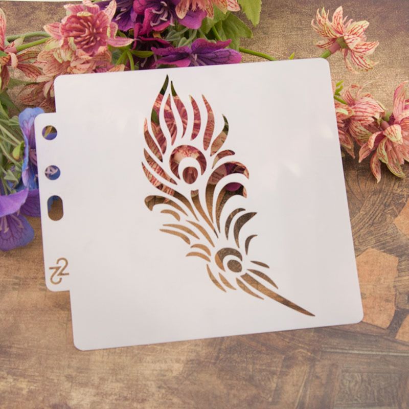 Leaf Stencils Template Painting Scrapbooking Embossing Stamping Album Craft DIY