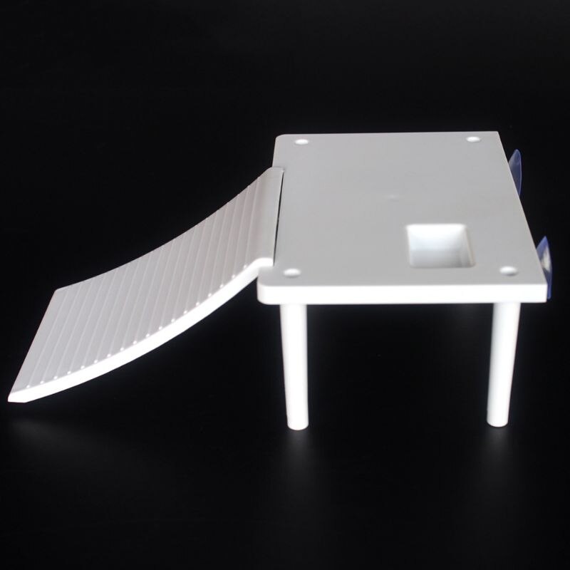 Plastic Turtle Basking Platform Reptile Ramp Ladder Resting Terrace Suction