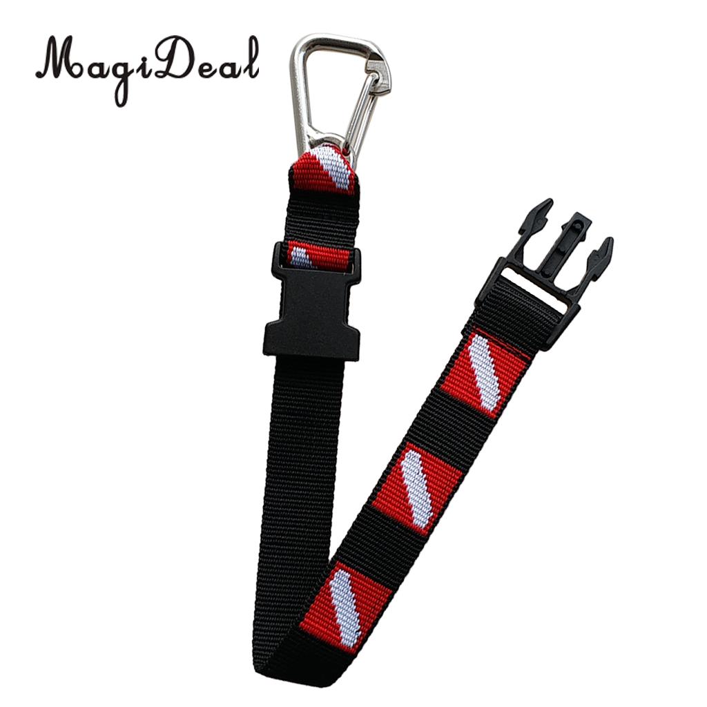 MagiDeal Scuba Diving Diver Swimming Fin Mask Camera Torch Holder Lanyard Webbing Strap Belt Clip - Durable & Compact: HY 15