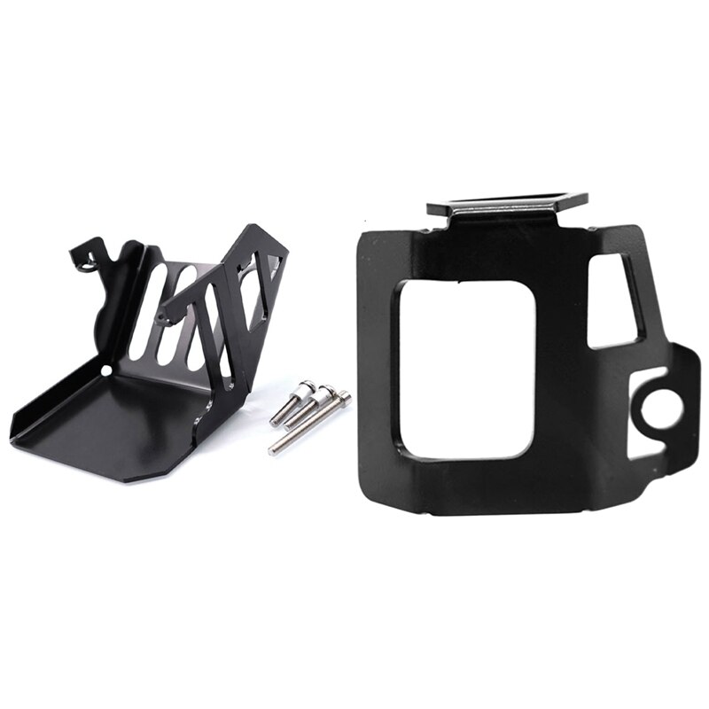 Sumidero de aceite Protector de cubierta para YAMAHA MT-09 rastreador FJ-09 FJ09 y depósito de líquido de freno trasero guardia cubierta: Default Title