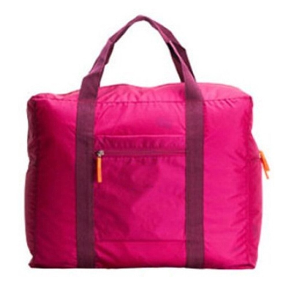 Waterdichte Reistas Grote Capaciteit Opslag nylon Opvouwbare Tas Voor Kleding Container Bagage Reizen Koffer Tassen 45*20*36cm: Pink