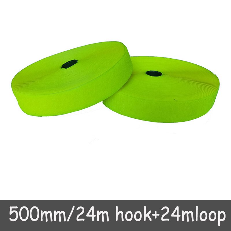 50mm Width velcros no adhesive fastener stick clothing tape sewing magic hook loop sticker strip velcroing strap stick 24 meters: Color 09
