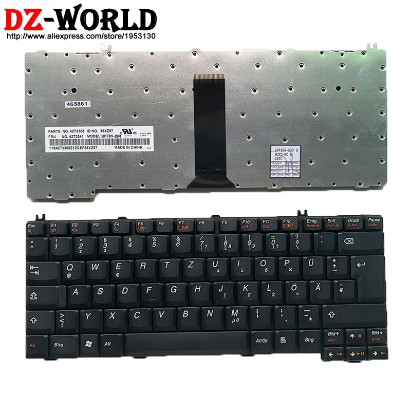 German Laptop keyboard for Lenovo 3000 C100 C200 F31 F41 G420 G430 G450 G530 A4R N100 N200 Y430 C460 C466 C510 42T3341