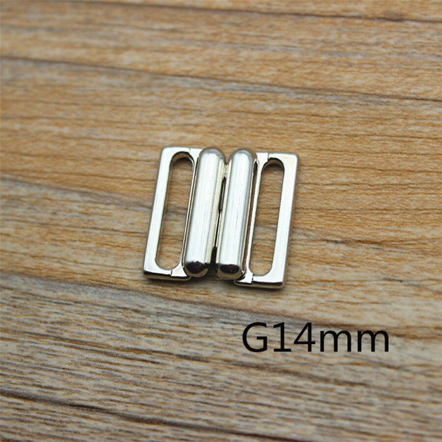 10 set legering bh klämma spännen badkläder clickers bikini front stängning spänne dekoration: G