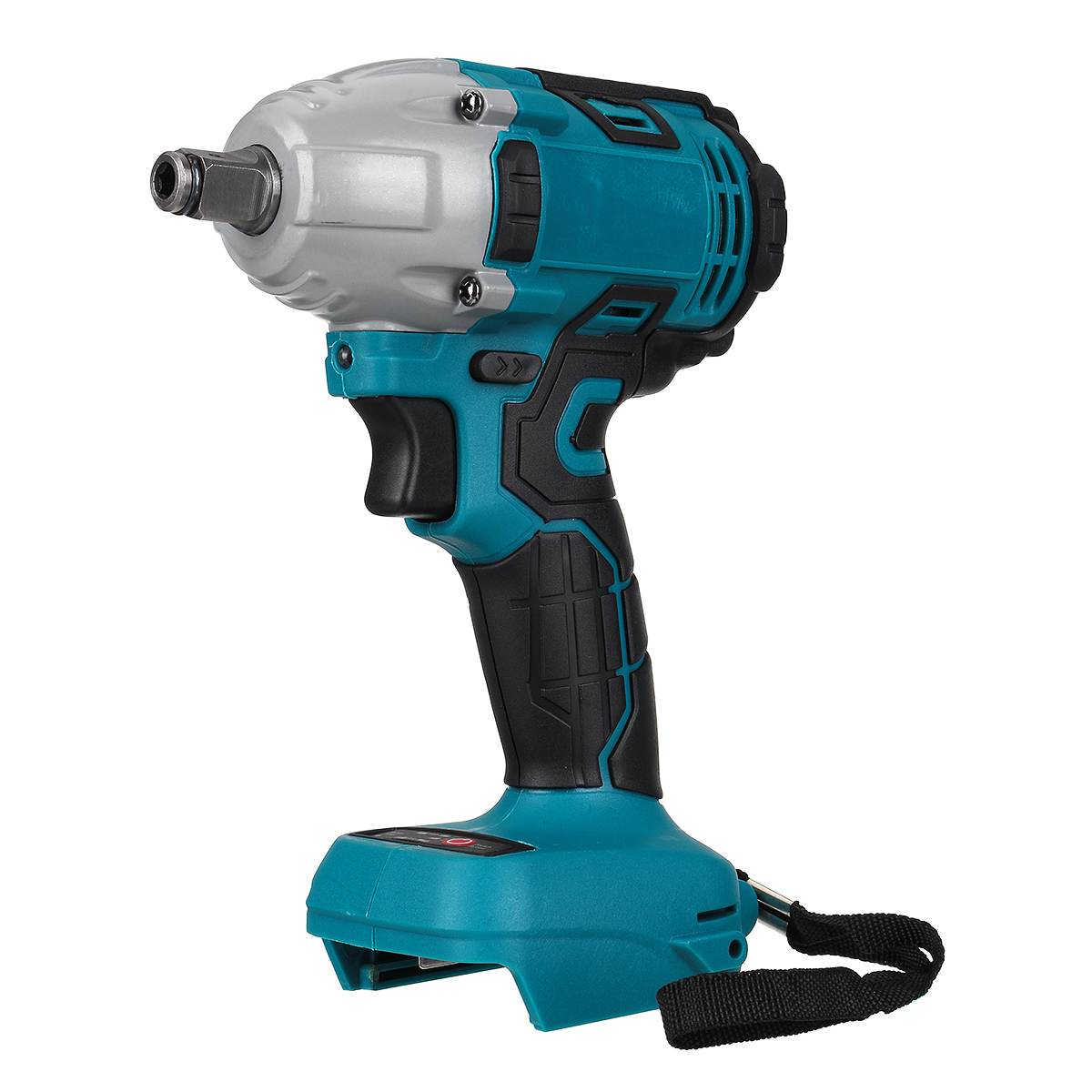 18V 520N.m Cordless Electric Impact Wrench Motor 1/2" Square Brushless Rechargeable Wrench LED Light For Makita Battery
