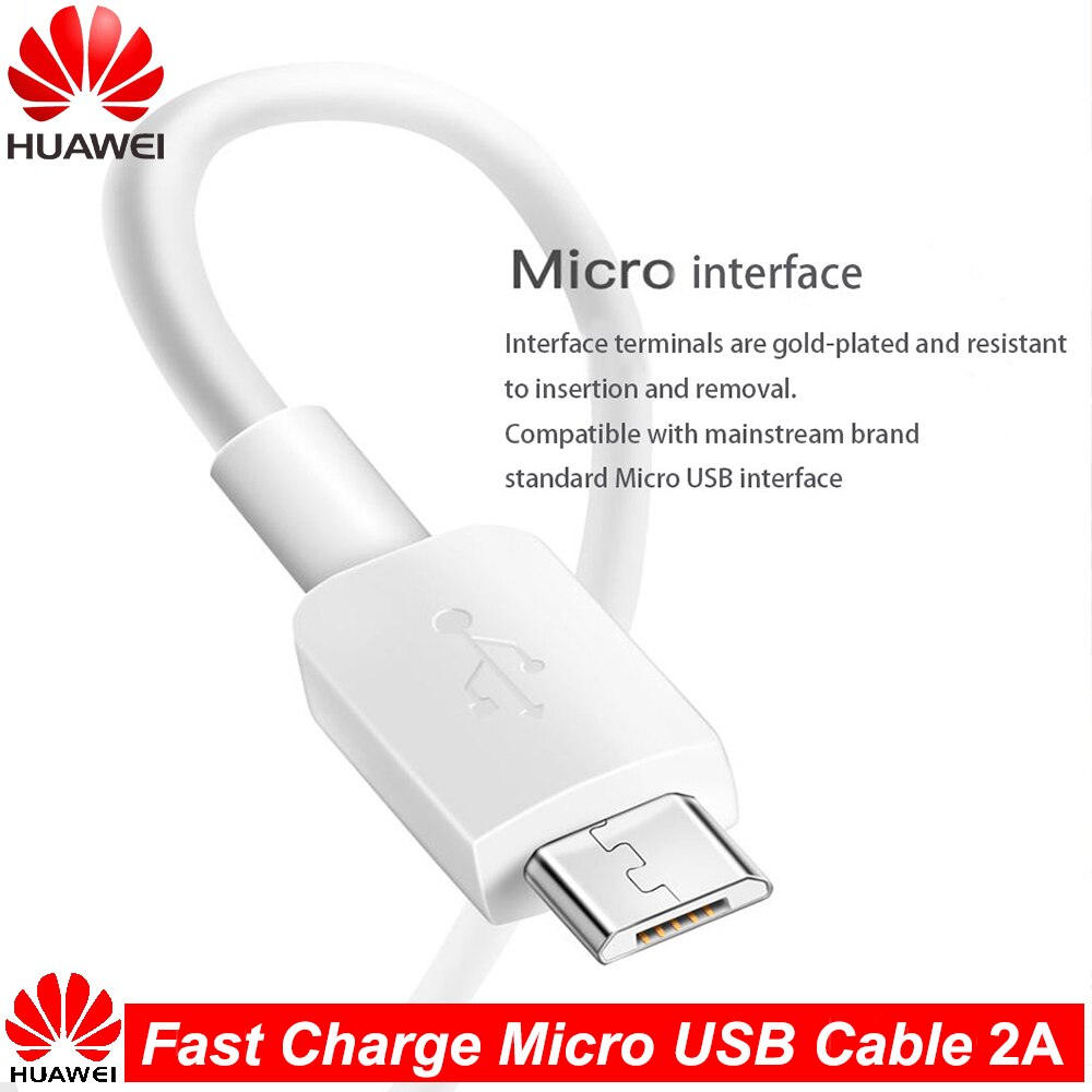 HUAWEI Original schnell aufladen Mikro USB Kabel Unterstützung 2A Reisen aufladen Pro Huawei P7 P8 P9 P10 Lite Kamerad 7 8 10 Lite Honor 8X 8C