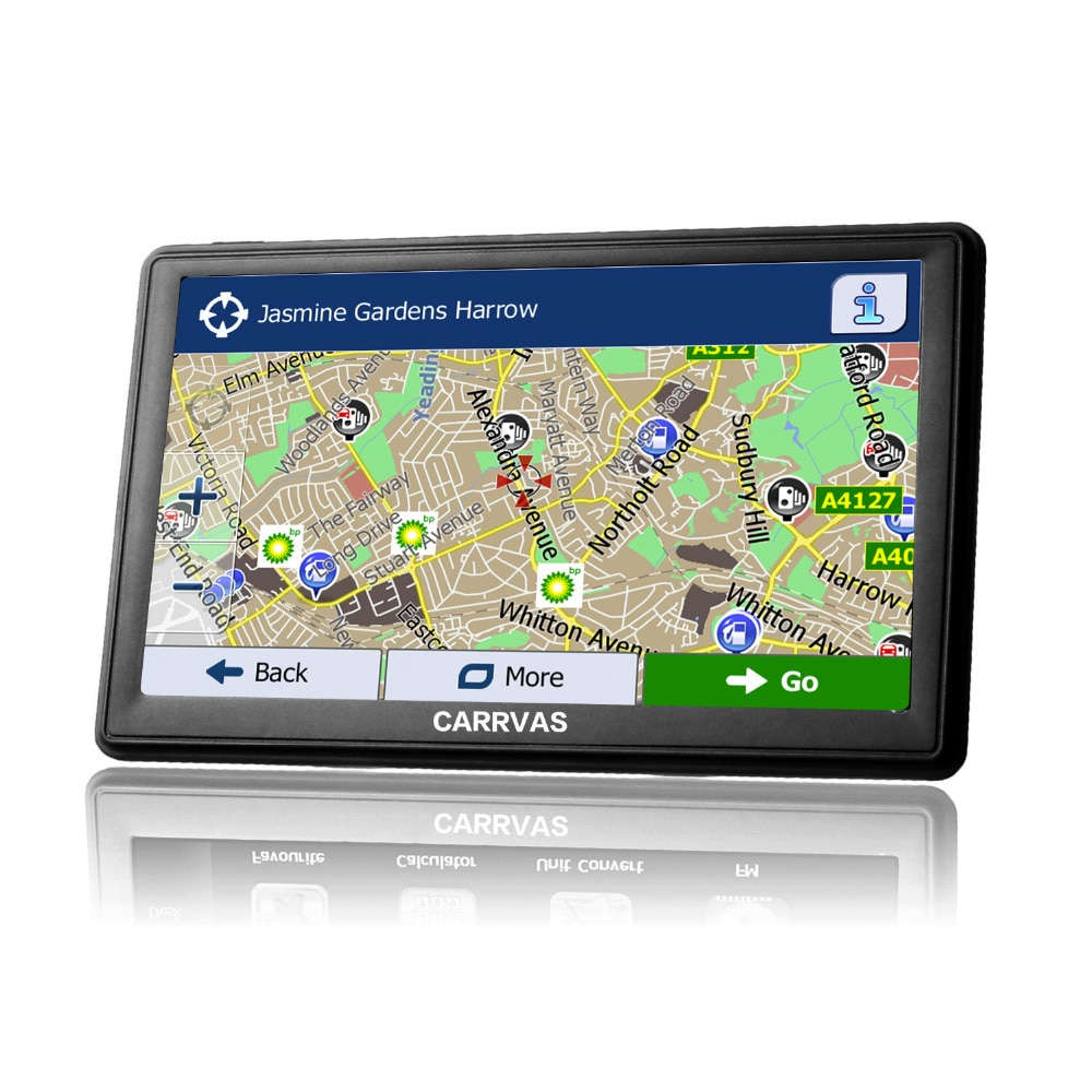 CARRVAS 7 inch Capacitieve Scherm Auto Vrachtwagen GPS Navigatie 256M 8GB Bluetooth AV-IN FM Navigator Europa Rusland spanje Kaarten