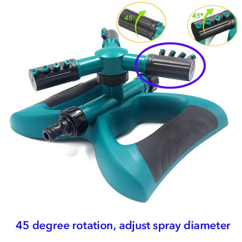 360 Grad Rotierenden Rasen Sprinkler Garten Sprinkler Rasen Bewässerung System Große Bereich Leck Freies Dreh bewässerung sprinkler