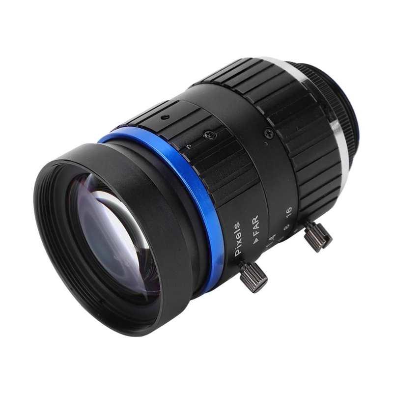 Industrial Camera Lens 8MP High-Definition Lens C Mount 50mm Length 1in Image Format Manual Aperture for Industrial Camera
