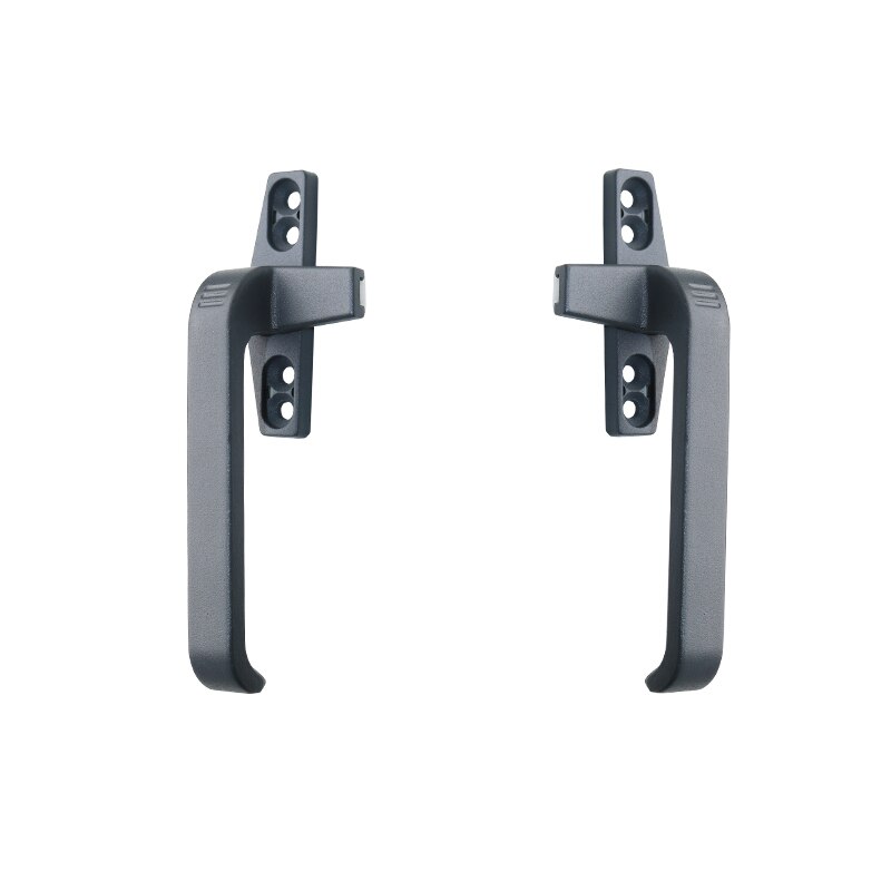 Poignée de porte/fenêtre épaisse en alliage de Zinc, 50 types, ouverture à plat droite/gauche, verrou de loquet à Point unique: right / A-grey