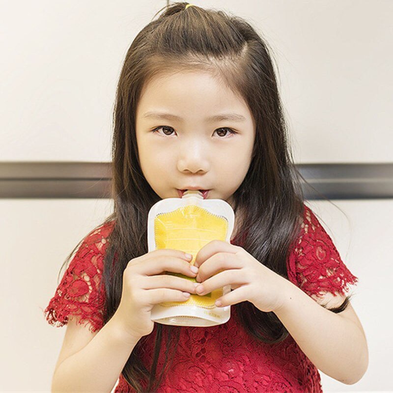 Squeeze Juice Station Baby Food Organination Storage Containers Baby Food Maker Set Fruit Puree Packing Machine Party