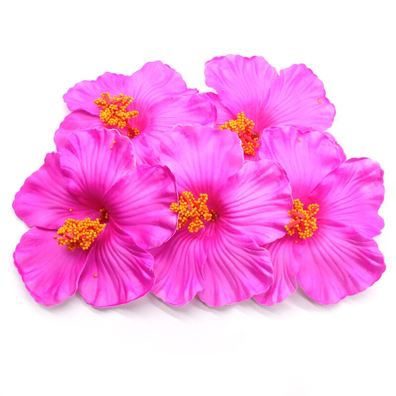 10 sztuk kolorowe sztuczne kwiaty hibiskusa ślubna spinka robić włosów dla majsterkowiczów urodziny ślubna i imprezowa dekoracja hawajska dziewczyny nakrycia głowy gorący
