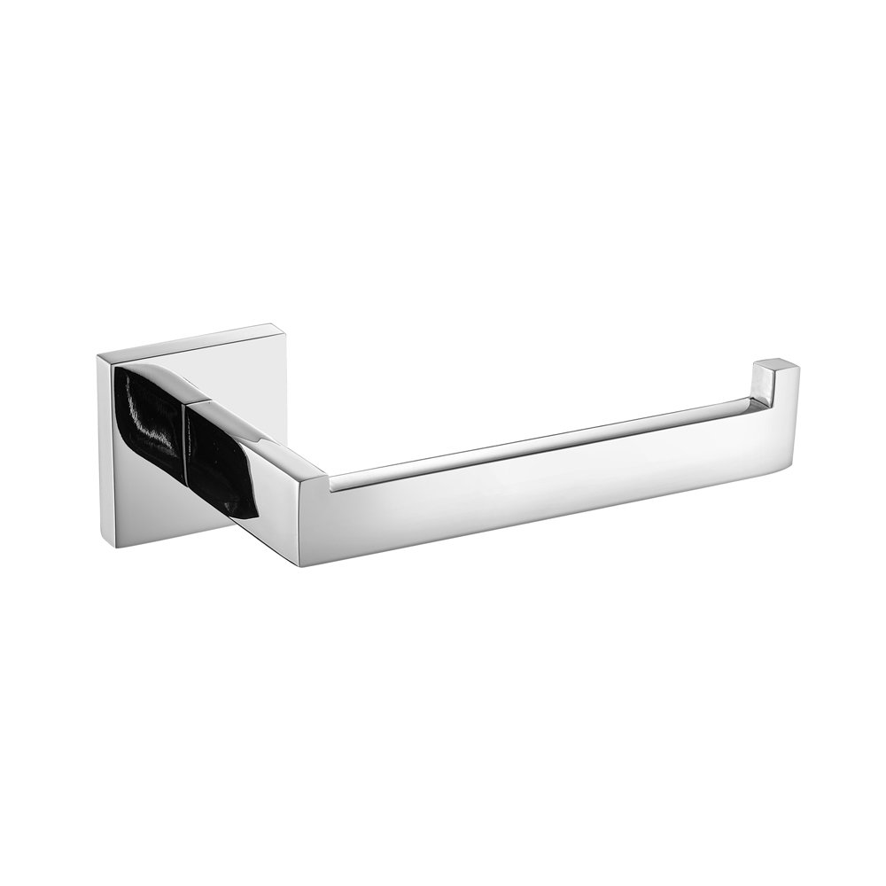 Toilet Paper Holder Tissue Roll Holder Hanger Matte Black Bathroom Accessories Wall Mount держатель для туалет: Chrome