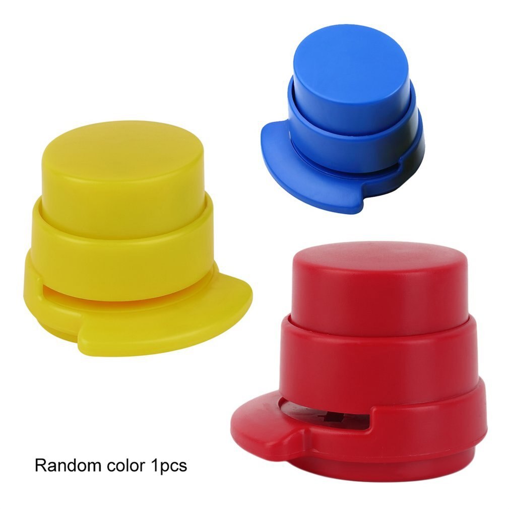 Staple Free Stapler Mini Stapleless Stapler Paper Binding Binder Paperclip Punching Office School Stationery Piece