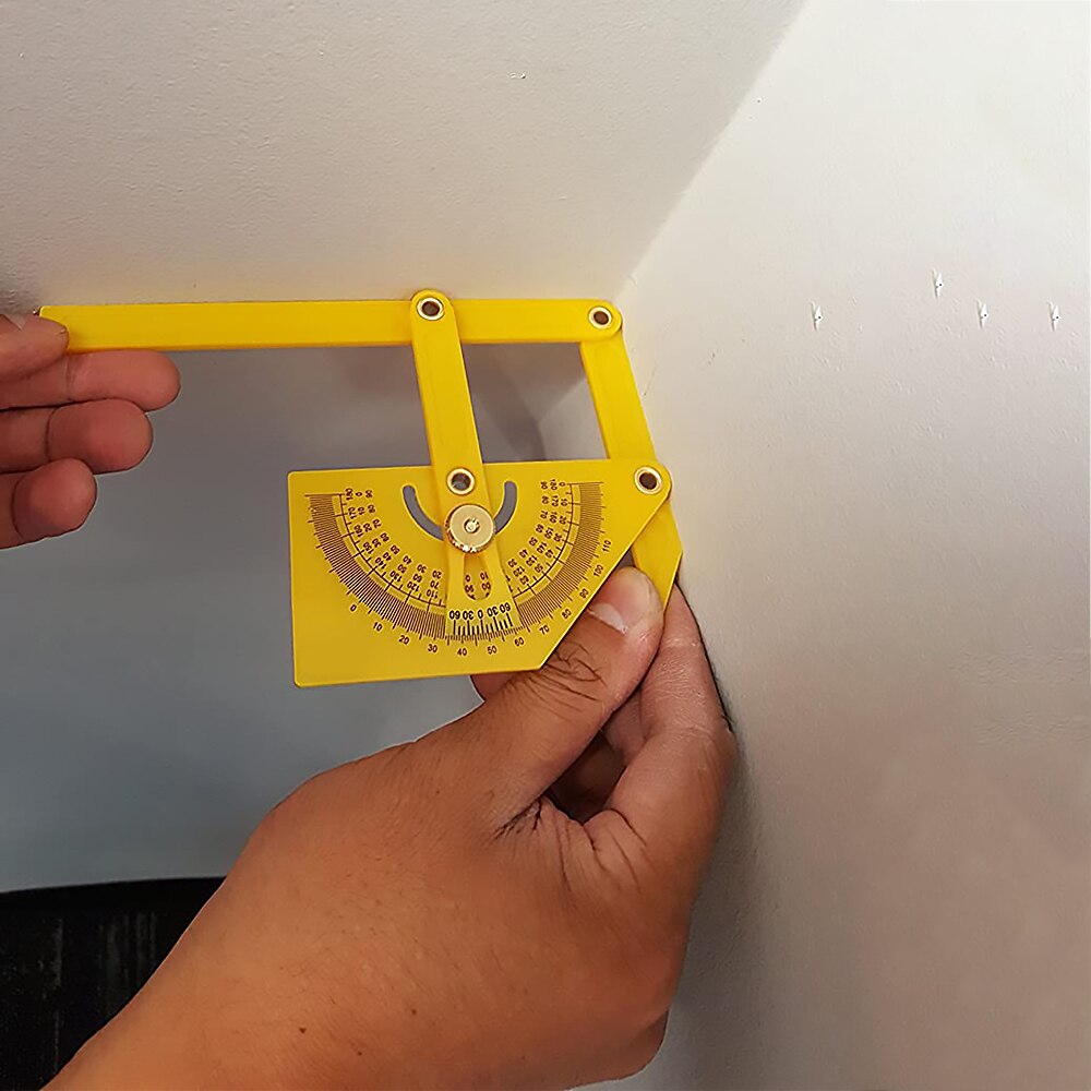 0-180° Protractor Goniometer Inclinometer Woodworking Carpentry Angle Ruler Measurement Tool Angle Level Gauge Angle Finder