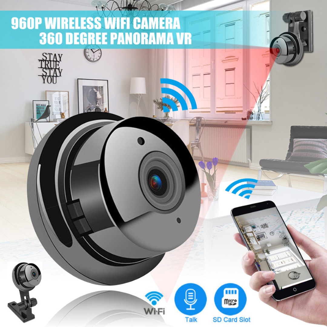 SPIED CAT – Mini caméra de surveillance Full HD 1080P, dispositif de sécurité domestique sans fil, avec Vision nocturne et Wifi