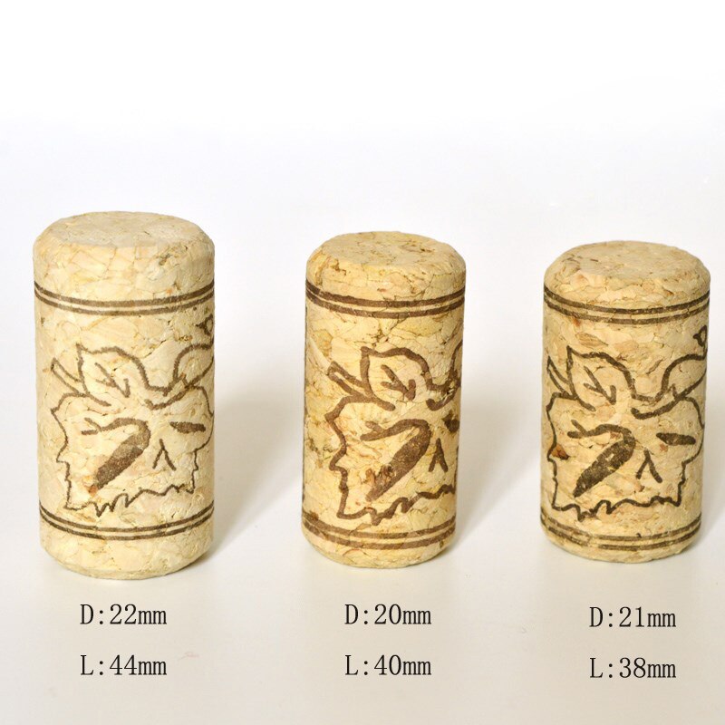 Corcho de madera Natural para botellas, tapón de sellado, herramientas de Bar, 10 unids/lote