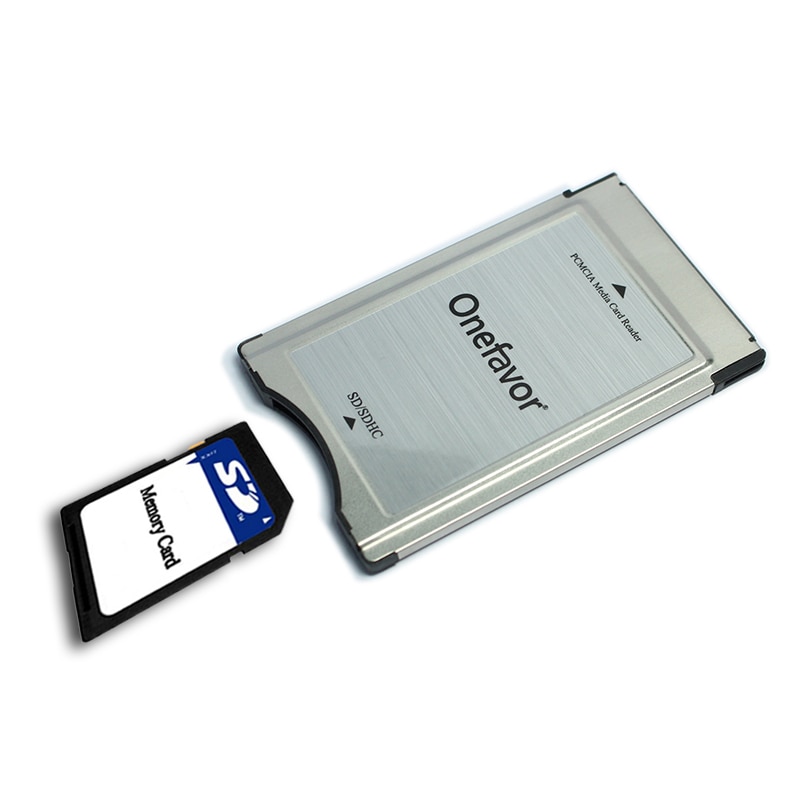 Sd kort adapter onefavor pcmcia kortlæser til mercedes benz  mp3 hukommelseskort adapter