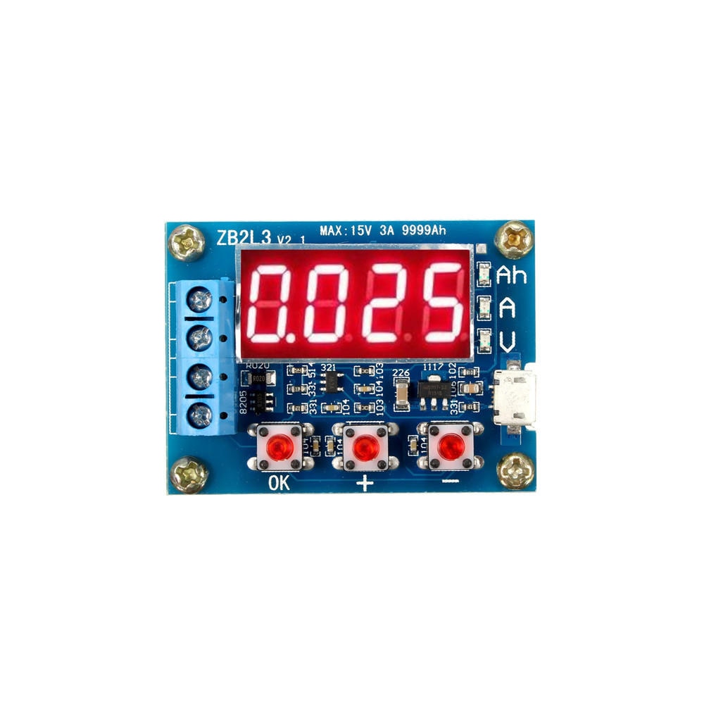 Taidacent-probador de capacidad de batería ZB2L3, 5 piezas, circuito de carga externa, batería de 1,2-12V, capacidad de batería de 18650, contador de descarga