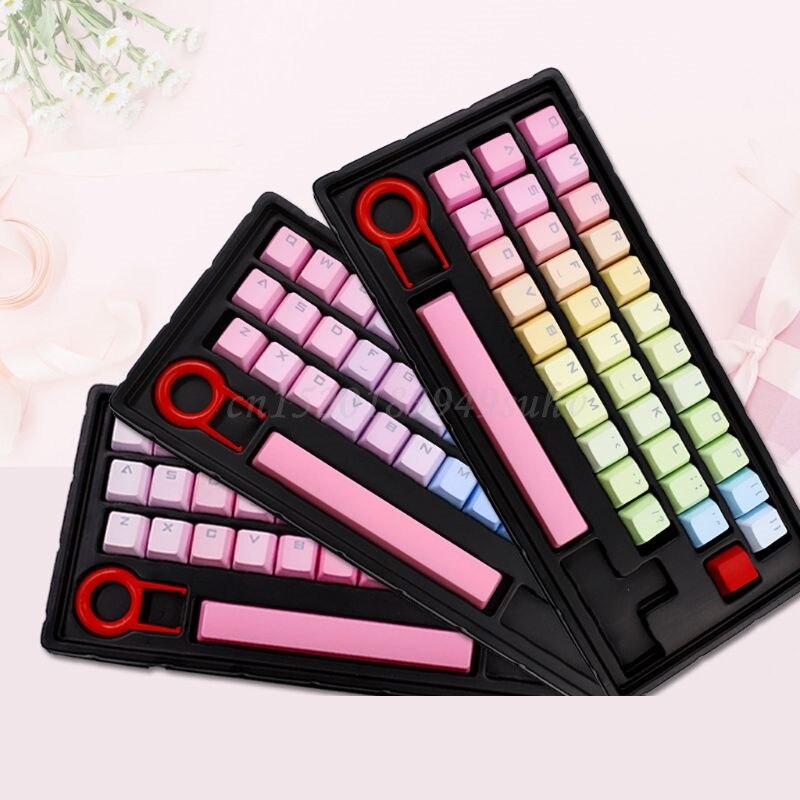 RGB PBT 35 Keys OEM Double Shot Backlit Keycaps for Cherry Mechanical Keyboard