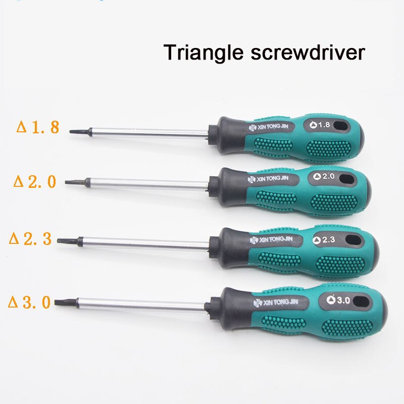 Driehoek Schroevendraaier 1.8Mm 2.0Mm 2.3Mm 3.0Mmcr-V Magnetische Anti-Skid Schroevendraaier Thuis Apparaten Funiture repaire Gereedschap Schroef