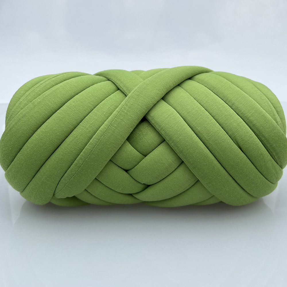 100g groft garn tykt super tykt garn strikkegarn roving spindingarn til gør-det-selv tæpper pudefremstilling: Gul