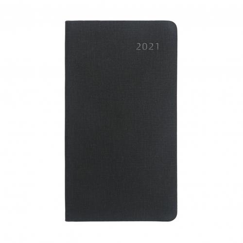 Faux Leather Thick Journal Notebook Daily Business Office Work College Diary: Black