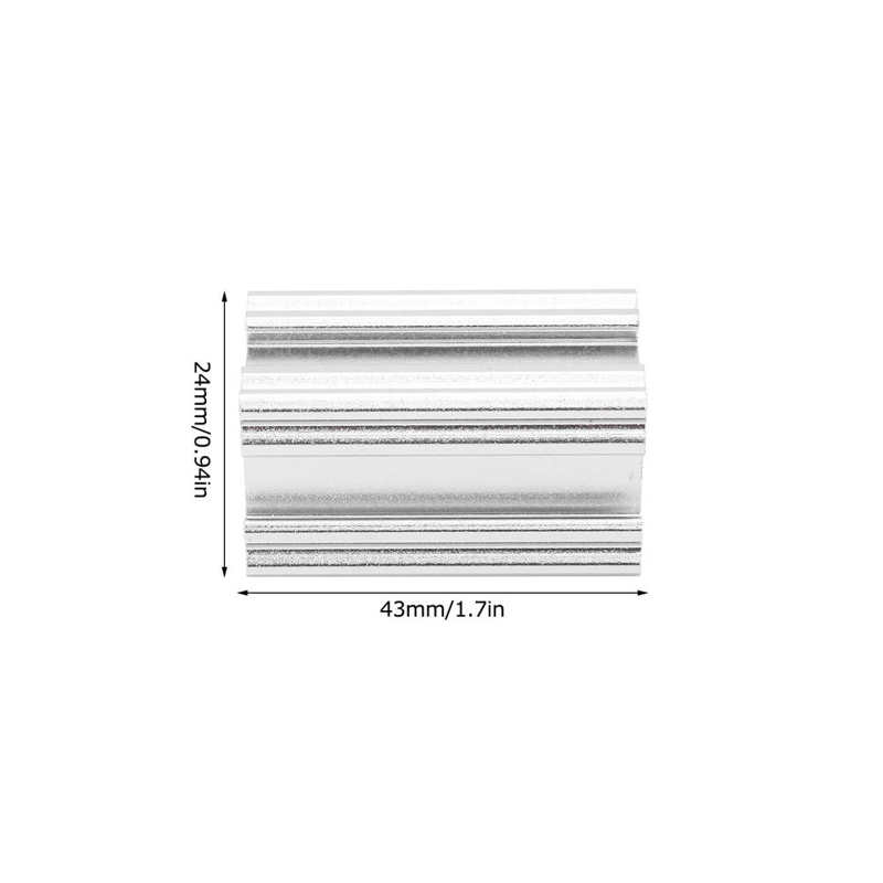 Extrusion Linear T-Slot Rail Beam Aluminum Industrial Supplies 24mm Length 43/48/72/96/144/216/240mm: 43mm