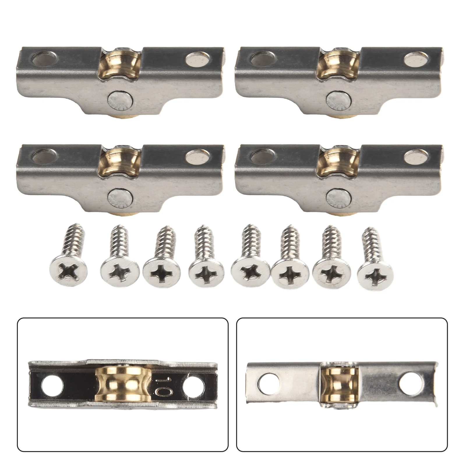 Stainless Steel Window Pulley Glass Upperand Down Pulleys Wheel Sliding Door Roller Runner Mute Wheel Track Pulley Furniture