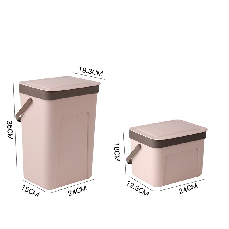 Wall Mounted Kitchen Trash Can Car Recycle Bin Trash Bin Kitchen Dustbin Garbage Rubbish Bin Garbage Can Waste Bin For Kitchen