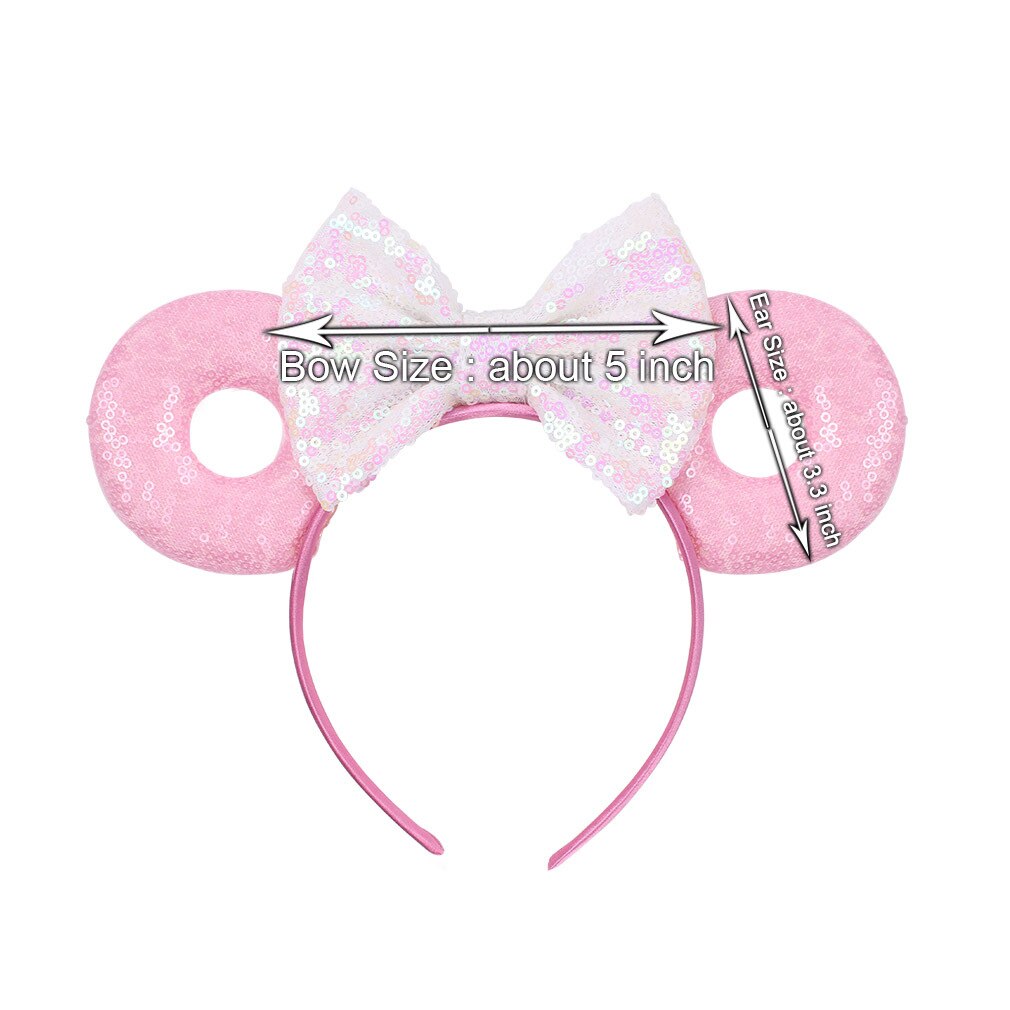 Meisje Kid Haar Hoepel Band Donut Muis Oren Boog Knoop Party Accessoires Hoofdband
