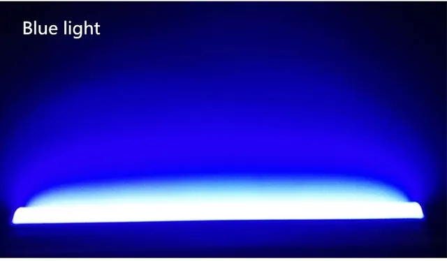 Tubo de color LED T 5 iluminación integrada 30 cm 60 cm Lámpara de pared de tubo fluorescente LED luz blanco frío cálido 220V: BLANCO / green / 1 UNIDAD