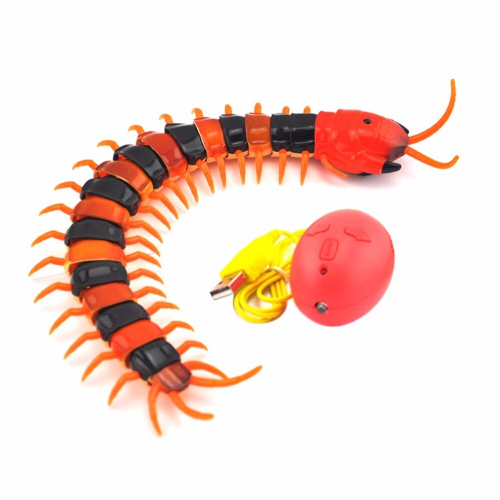 NEUE Elektrische Infrarot RC Tausendfüßler Simulation Insekten Fernbedienung Tausendfüßler Wiederaufladbare Elektrische Heikles Lustige Katze Hund Spielzeug