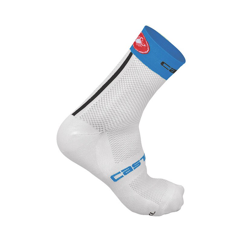 Fietsen Sokken Eenvoudige Multicolor Sport Ademend Deodorant Mannen Vrouwen Fiets Sokken Calcetines Ciclismo: Blauw