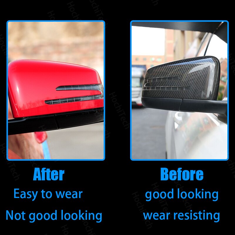 Auto styling achteruitkijkspiegel voor mercedes benz  w176 246 w204 w212 w221 c117 x204 x156 koolstofvezel patroon spiegelkappen accessoires