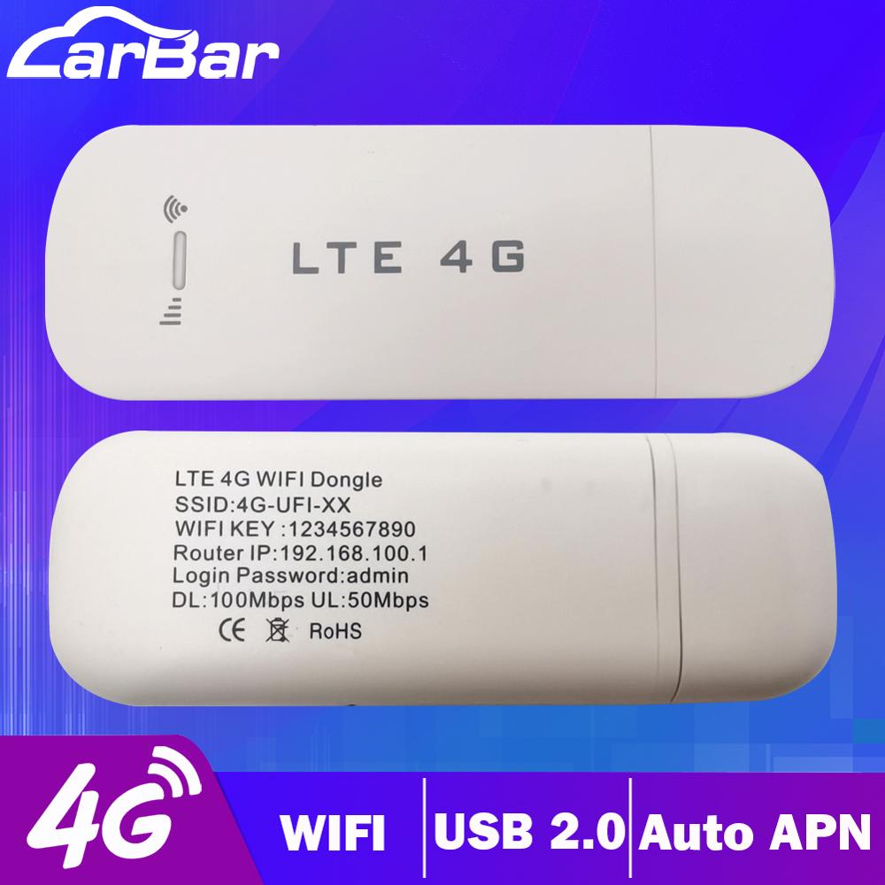 Carbar LTE 4G WIFI USB Dongle For Android Car Radio GPS Player with Hotspot 4G SIM Card Slot WIFI Wireless Router