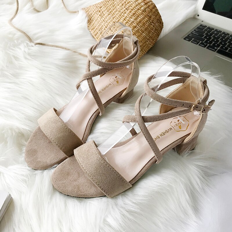 Summer Roman Women's Shoes Peep Toe Female Sandals
