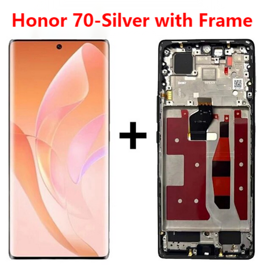 6.67'' OLED For Huawei Honor 70 Display For Honor 70 FNE-AN00 FNE-NX9 LCD Display with Frame Touch Screen Digitizer 100% Tested: AQUA