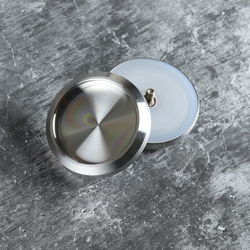 Manija de puerta de vidrio de acero inoxidable, tirador doble interior y exterior de 68mm, perilla oculta, herrajes para muebles de armario de ducha de baño