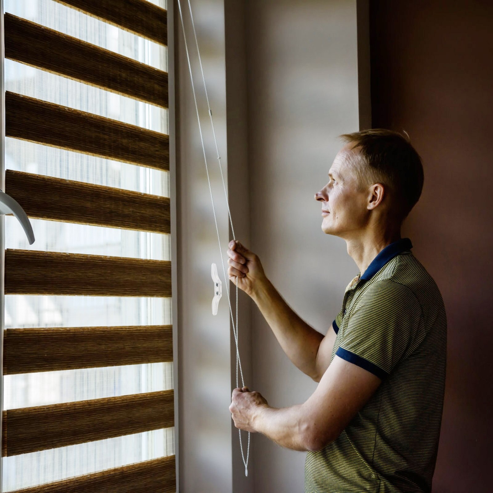 10pcs Blind Cord Safety Cleat Transparent Blind Rope Cleat Window Cord Cleat