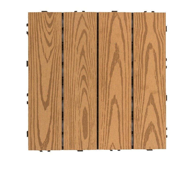 1Pcs 30mm * 300mm Interlocking floor tile ecological plastic wood flooring anti-corrosion for bathroom patio garden DIY: Sample E