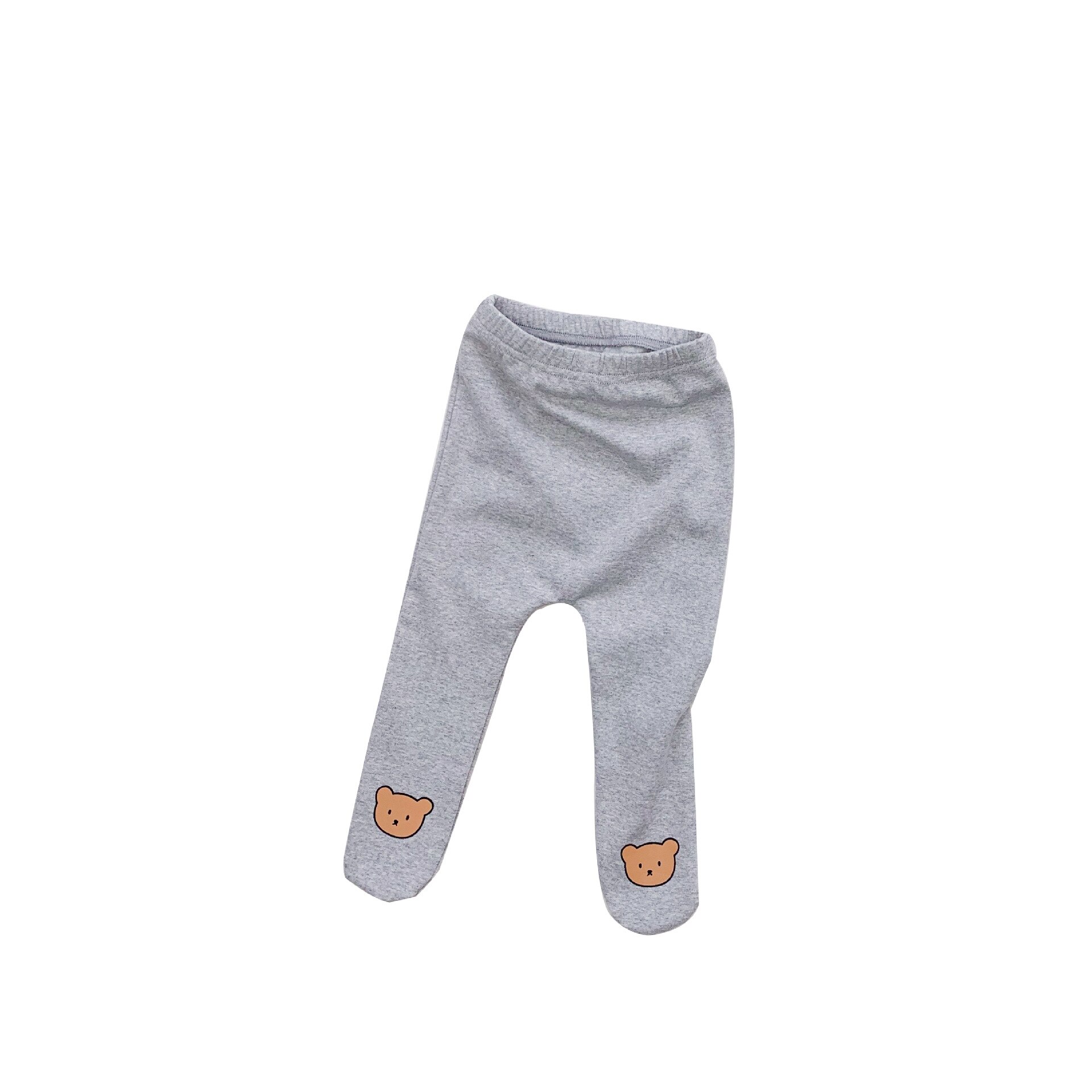 Autumn Winter Newborn Baby Pantyhose Cute Cartoon Bear Print Toddler Girls Tights Kids Stocking For Children Clothes 0-24M: k3493gray / 24M